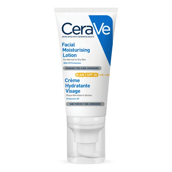 Cerave Loción Hidratante De Rostro Fps30 52ml Hidratante Facial Diario Con Protector Solar  Libre De Fragancia