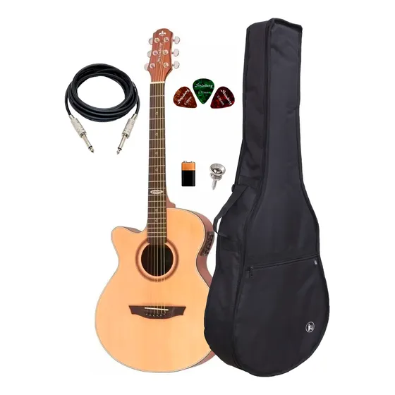 Violão Elétrico Strinberg Sa200c Ns Lh + Capa
