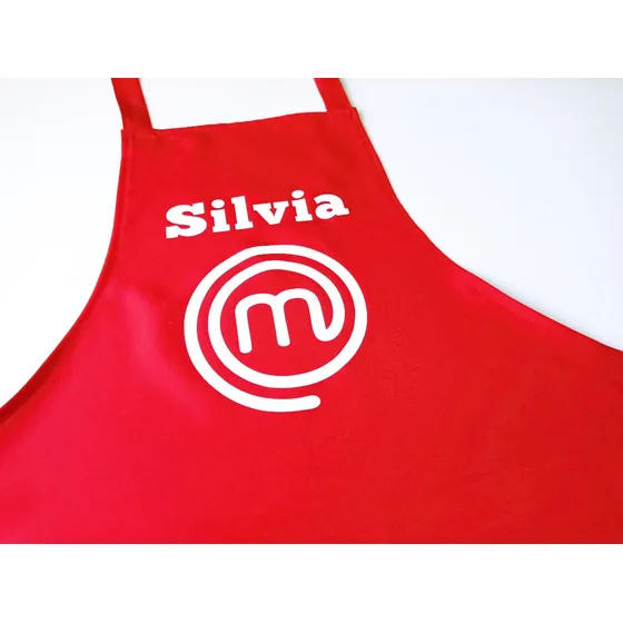 Delantal De Cocina Personalizado Masterchef (gabardina)