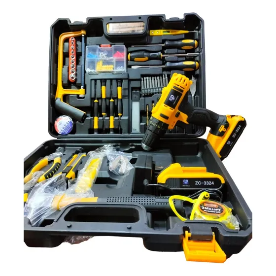 Taladro Inalámbrico 24 V + Kit De Accesorios Estuche