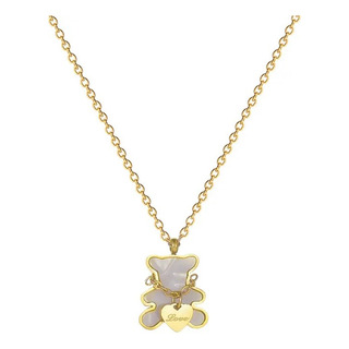 Collar Dije Osito Miniatura Oso Amor Acero De Titanio 1pza Collar Dije Osito Miniatura Oso Amor Acero De Titanio 1pza