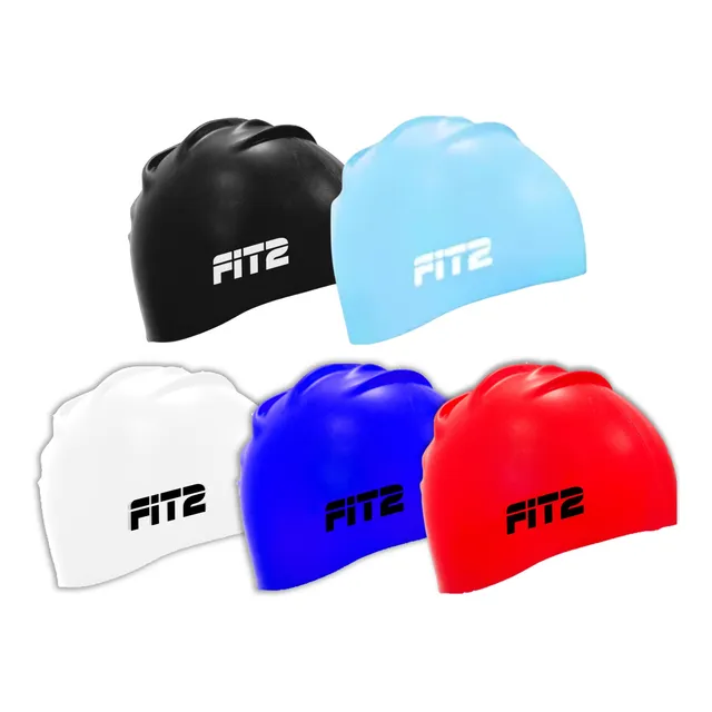 Gorro De Natacion Fit2 Silicon Adulto Cabello Largo 