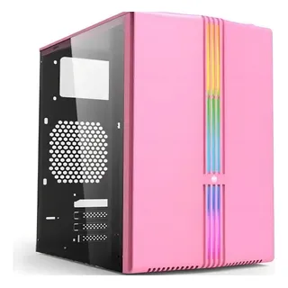 Gabinete Gamer Louts Mid-tower Eg816 C/ Fita Led Rosa Evolut Gabinete Gamer Louts Mid-tower Eg816 C/ Fita Led Rosa Evolut