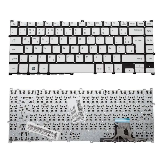 Teclado Para Samsung Np500r4l Branco Abnt2 Marca Bringit
