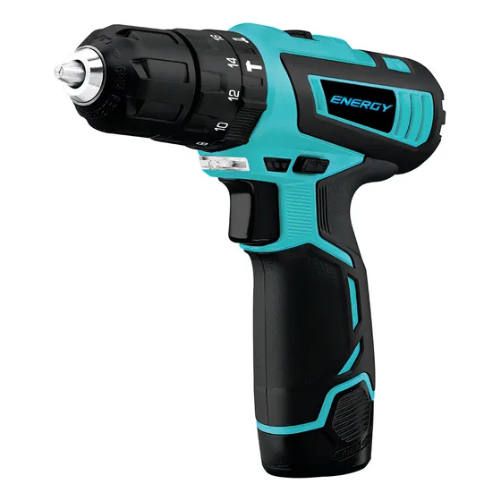 Taladro percutor atornillador inalámbrico de 10mm Energy DDI10/1/12 C1 12V + 1 batería de 1.3Ah + accesorio con caja de cartón 220V 50Hz/60Hz