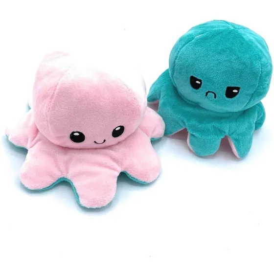 Pulpo Pulpito Peluche Reversible Muñeco De Felpa Juguete