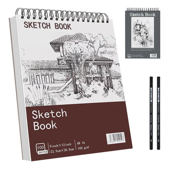 Cuaderno A4+ De Boceto Y Dibujo 200 Páginas Blank Sketchbook