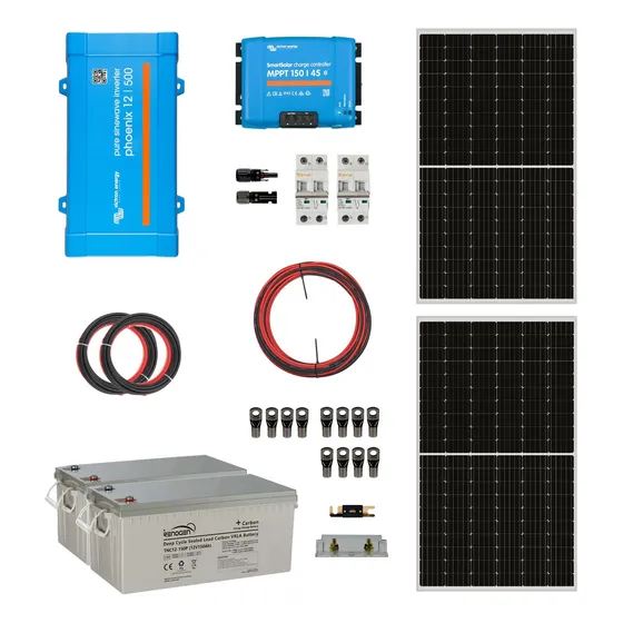 Kit Solar Off Grid 12/220v 3,6kwh X Día 500va Mppt 45a