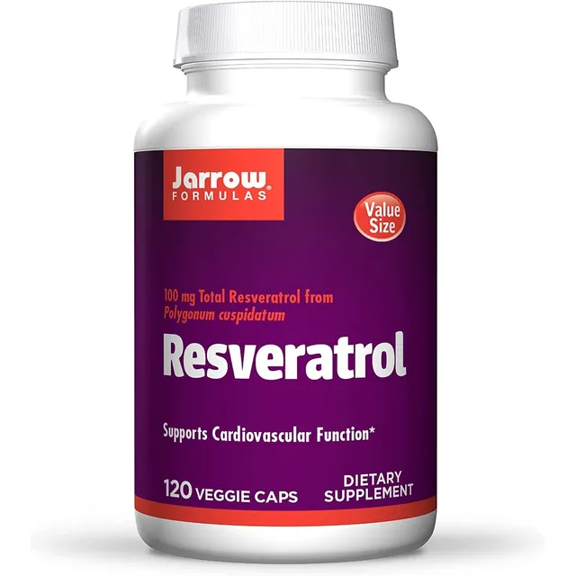 Jarrow Formulas Resveratrol Ayuda A Favorecer La Función Cardiovascular, Proveniente De Polygonum Cuspidatum Y Promueve La Integridad De Los Capilares Contenido 120 Cápsulas