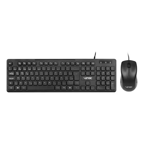 Kit Teclado E Mouse Usb Slim Chocolate Sc100 Vinik Cor De Teclado Preto Idioma Português Brasil