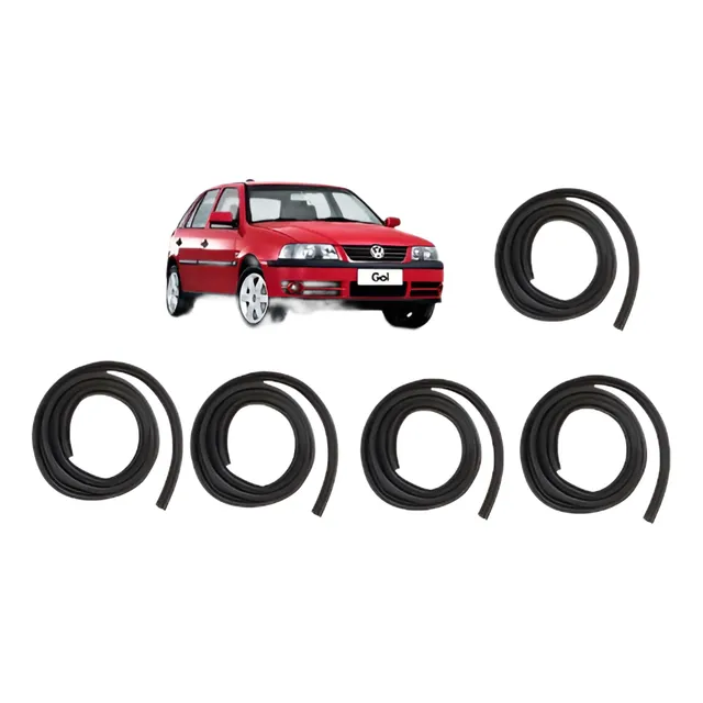 Kit Borrachas 4 Portas E Mala Gol E Parati G2 G3 G4