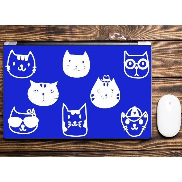 Vinilo Sticker Decorativo Para Notebook Cat Lover 