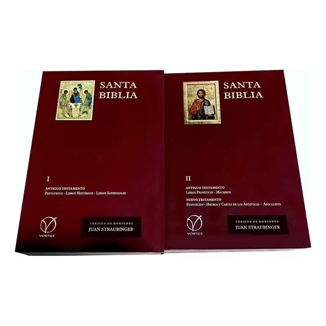 ¡ Gran Promo ! Santa Biblia De Mons. Straubinger X 2 Tomos