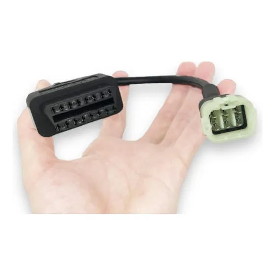 Cable Adaptado Obd Moto Kawasaki 6 Pin 