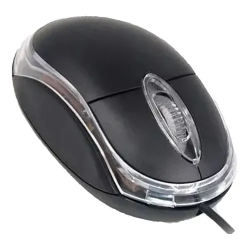 Mouse Optico Kanji Pc Notebook Usb Led Luminoso Cable 1.5m