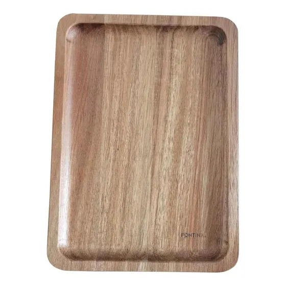 Bandeja De Madera Acacia 25x18cm Fontina® Color Marrón
