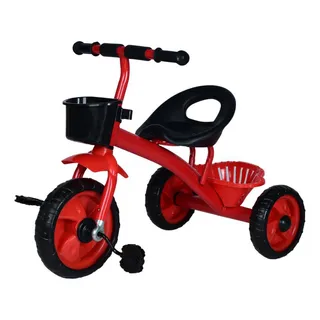 Triciclo Motoquinha Duas Cesta Vermelho Velocipede Infantil Triciclo Motoquinha Duas Cesta Vermelho Velocipede Infantil