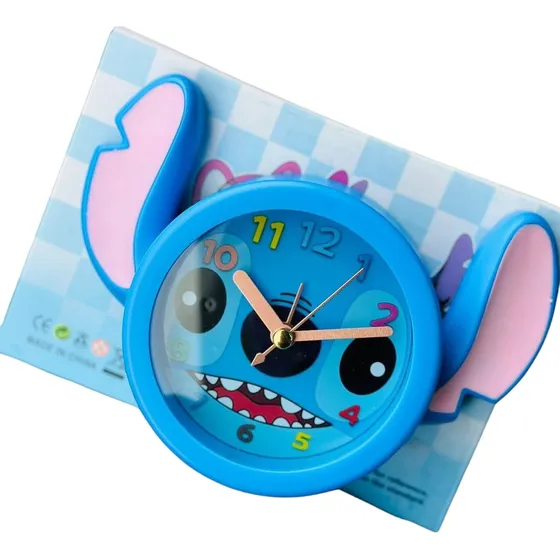 Reloj Despertador Con Alarma Stitch Para Niñas