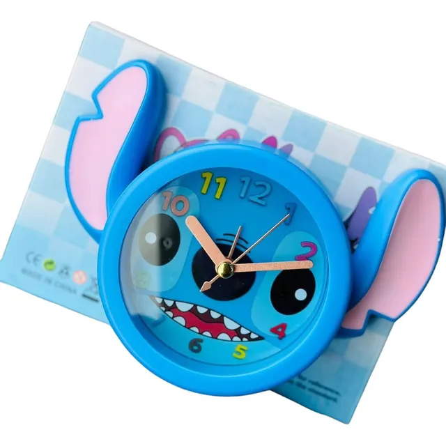 Reloj Despertador Con Alarma Stitch Para Niñas