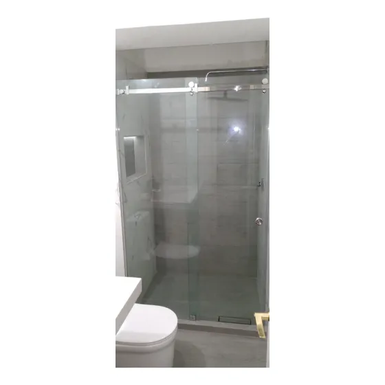 Puerta Corrediza Slider En Vidrio Templado Tipo Granero