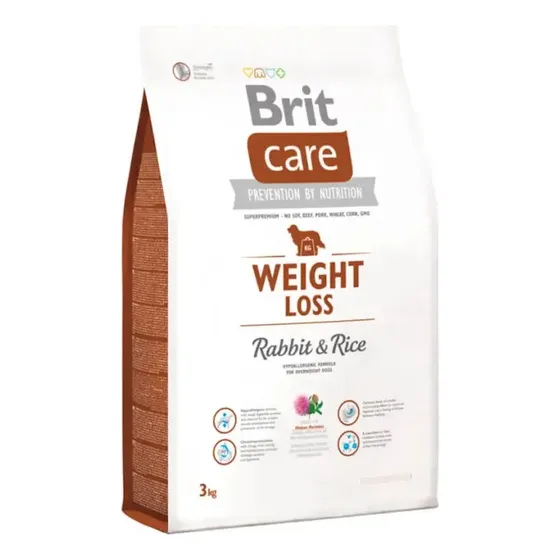 Brit Care Perro Alimento Seco Hipoalergénico Conejo Weight Loss 3Kg | Cuotas sin interés