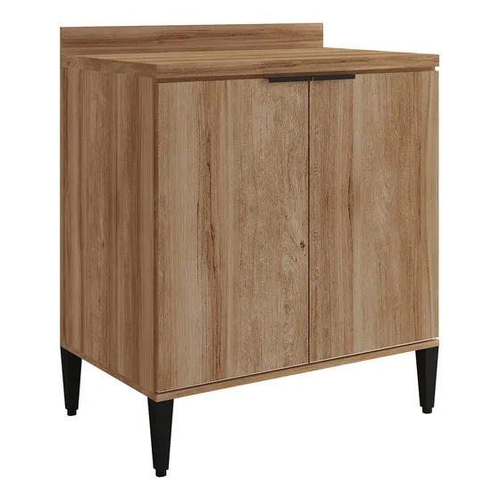 Mueble Inferior Bertolini De 80cm Mdp Con Meson En Mdp Beige