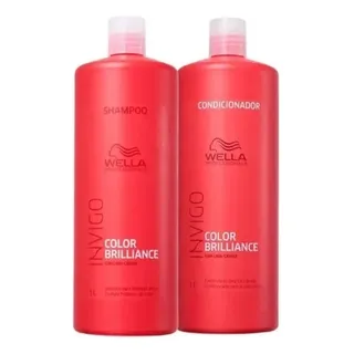 Kit Wella Invigo Brilliance Shampoo 1 L + Condicionador 1 L Kit Wella Invigo Brilliance Shampoo 1 L + Condicionador 1 L