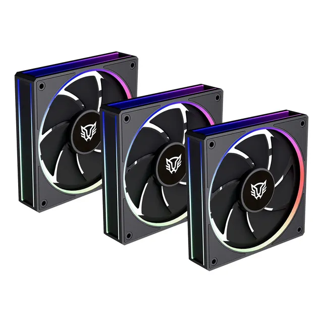 Kit 3ventiladores Aspas Inversas Para Pc Eolox Bora-r Exb85r