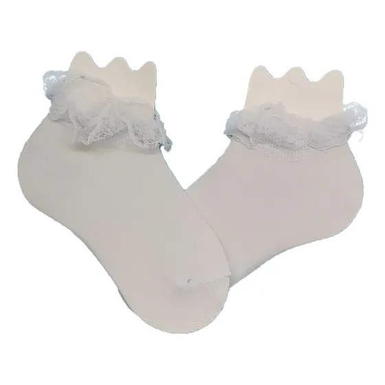 Medias Soquetes De Puntilla Para Niñas