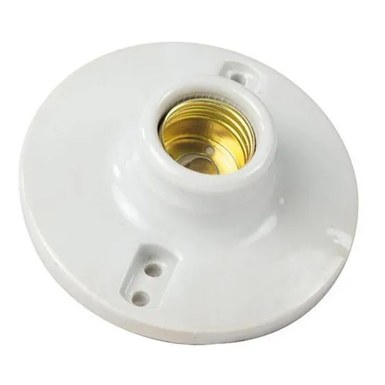 Socate De Porcelana 4pulgadas  Blanco E27 100v-130v 15amp