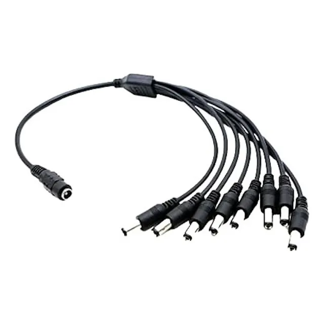 Splitter Pulpo 1x4 De Corriente Para Cámaras Cctv