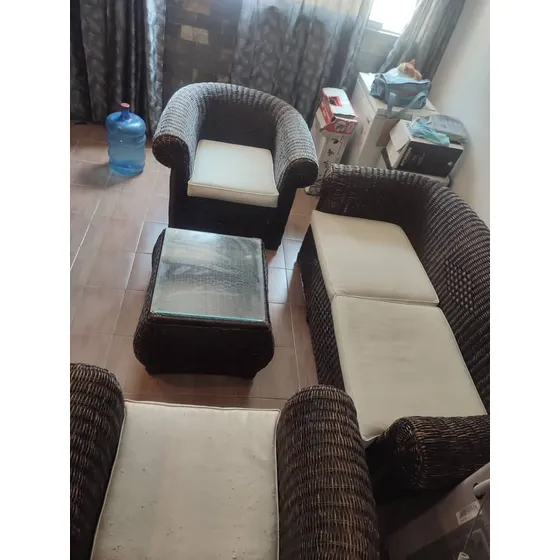 Recibo Muebles De Jardín Exteriores Rattan Con Mesa De Centr