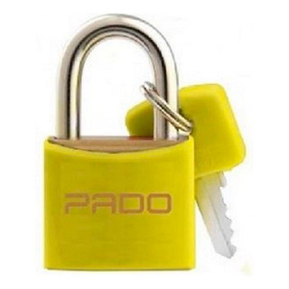 Cadeado 25mm Amarelo - Pado Cadeado 25mm Amarelo - Pado