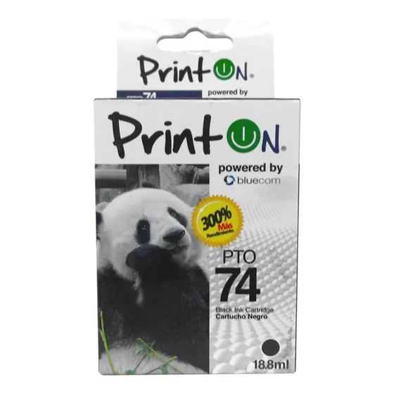 Cartucho Printon Compatible Con Hp Pto #74 Cb335xl