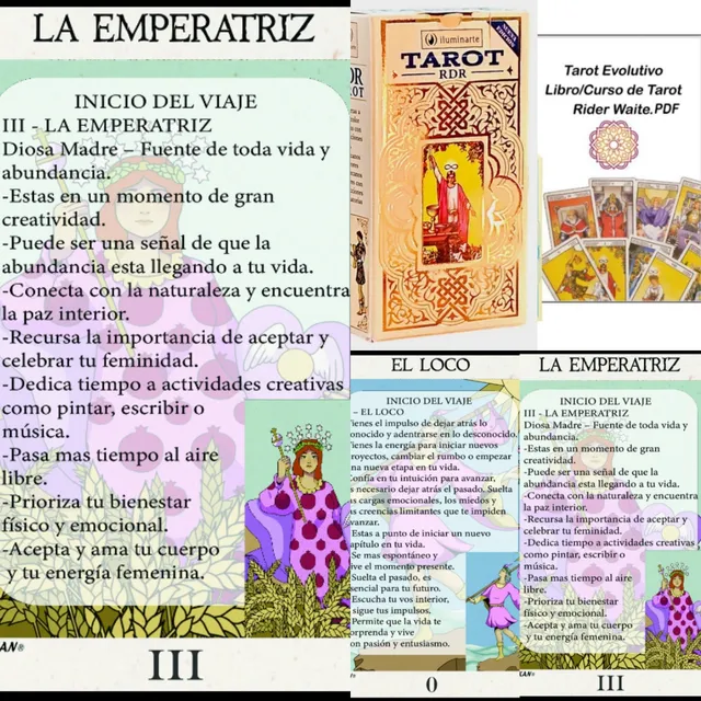 Mazo Tarot Rider Iluminarte+ Cartas Oráculo Mensajes Arcanos