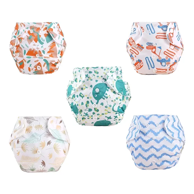 Pañal Ecologico Reutilizable Bebe X 5 Und+5 Insertos 2 Capas