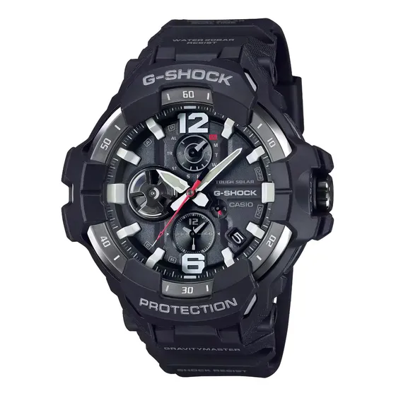 Reloj Casio G-shock Gravitymaster Gr-b300-1a Ts Correa Negro Bisel Gris Fondo Negro