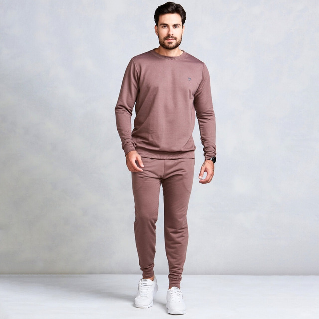 Conjunto Moletom Masculino Liso Sem Capuz Daze Modas Conjunto Moletom Masculino Liso Sem Capuz Daze Modas