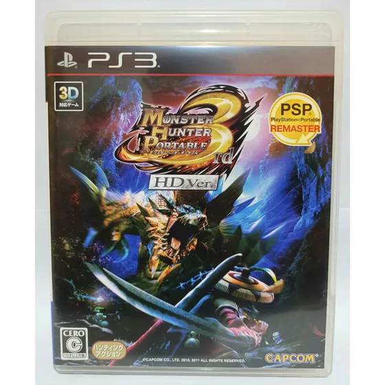 Monster Hunter Portable 3, Jogo Original Japonês Para Ps3 