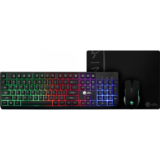 Combo Gamer Ninja Legacy 3 Em 1, Teclado, Mouse E Mousepad