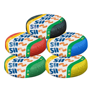 Sil Fio Cabo Flexível 2,5mm 50 Metros Todas Cores Inmetro Sil Fio Cabo Flexível 2,5mm 50 Metros Todas Cores Inmetro