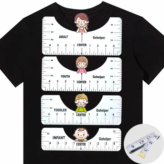 Guia Regla Camiseta Hecha Para Dama Diseño Centro Adulto