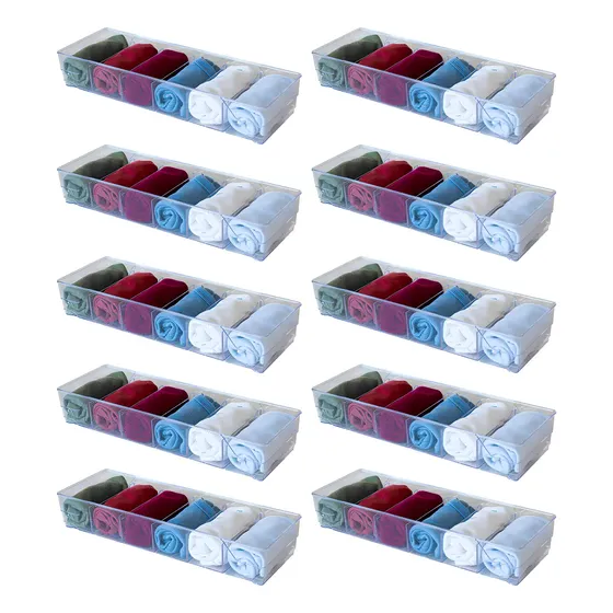 10 Colmeia Organizadora Acrílico Amobox 6 Divisores 35cm