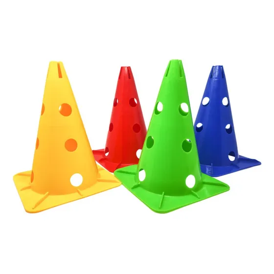 Cono De Entrenamiento Perforado 30 Cm Para Poste Y Aro