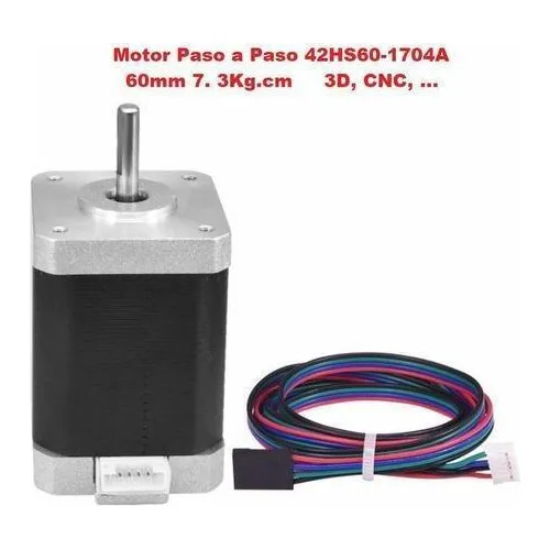 Motor Paso A Paso 42hs60-1704a 60mm 7. 3kg.cm 3d Cnc 
