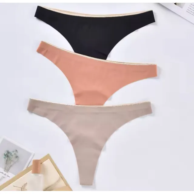 Tangas Bombacha Sin Costura Tela Seda Invisible Pack X3 Cs
