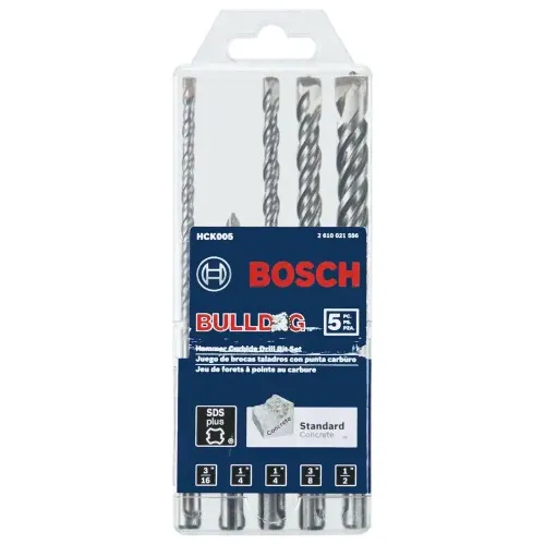 Mechas Bosch Rotomartillo Sds-plus® Punta De Carburo (5 Pza)