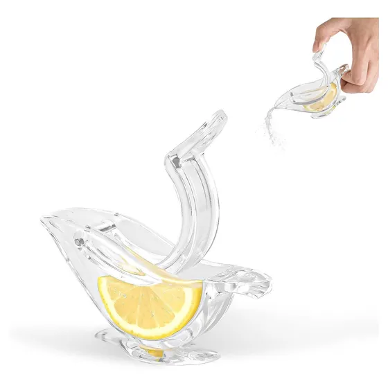 Exprimidor Manual Acrilico Para Rebanada Limon Forma Pajaro
