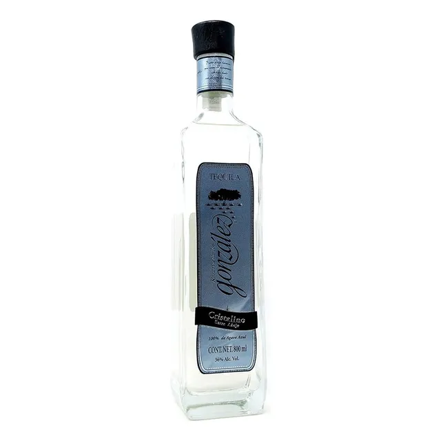 Pack De 2 Tequila Reserva De Los Gonzalez Cristalino 800 Ml