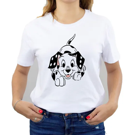 Polera Dama Estampada 100%algodon Dalmata Exclusivo 545